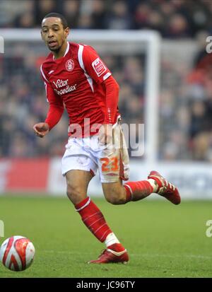 DEXTER BLACKSTOCK NOTTINGHAM FOREST FC Stadt Boden NOTTINGHAM ENGLAND 16. Januar 2010 Stockfoto