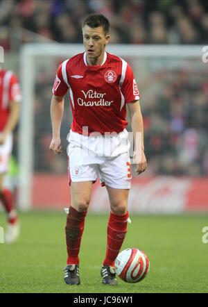 NICKY SHOREY NOTTINGHAM FOREST FC Stadt Boden NOTTINGHAM ENGLAND 16. Januar 2010 Stockfoto