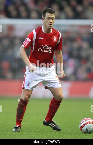 NICKY SHOREY NOTTINGHAM FOREST FC Stadt Boden NOTTINGHAM ENGLAND 16. Januar 2010 Stockfoto