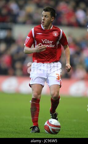 NICKY SHOREY NOTTINGHAM FOREST FC Stadt Boden NOTTINGHAM ENGLAND 16. Januar 2010 Stockfoto