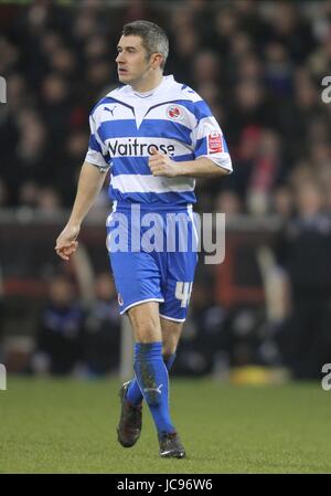 ANDY GRIFFIN READING FC Stadt NOTTINGHAM ENGLAND gemahlen 16. Januar 2010 Stockfoto