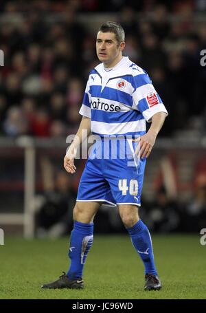 ANDY GRIFFIN READING FC Stadt NOTTINGHAM ENGLAND gemahlen 16. Januar 2010 Stockfoto