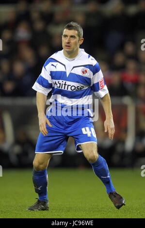 ANDY GRIFFIN READING FC Stadt NOTTINGHAM ENGLAND gemahlen 16. Januar 2010 Stockfoto