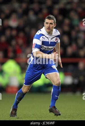 ANDY GRIFFIN READING FC Stadt NOTTINGHAM ENGLAND gemahlen 16. Januar 2010 Stockfoto