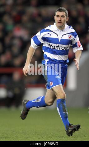 ANDY GRIFFIN READING FC Stadt NOTTINGHAM ENGLAND gemahlen 16. Januar 2010 Stockfoto