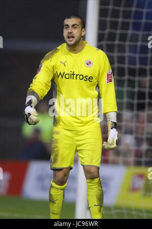 ADAM FEDERICI READING FC Stadt NOTTINGHAM ENGLAND gemahlen 16. Januar 2010 Stockfoto