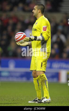 ADAM FEDERICI READING FC Stadt NOTTINGHAM ENGLAND gemahlen 16. Januar 2010 Stockfoto