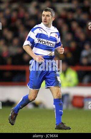 ANDY GRIFFIN READING FC Stadt NOTTINGHAM ENGLAND gemahlen 16. Januar 2010 Stockfoto