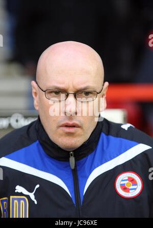 BRIAN MCDERMOTT Lesung INTERIMSTRAINER Stadt Boden NOTTINGHAM ENGLAND 16. Januar 2010 Stockfoto