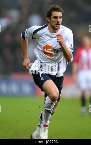 SAM RICKETTS BOLTON WANDERERS FC REEBOK STADIUM BOLTON ENGLAND 23. Januar 2010 Stockfoto