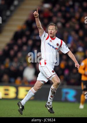 JODY CRADDOCK WOLVERHAMPTON wandert FC KC STADIUM HULL ENGLAND 30. Januar 2010 Stockfoto