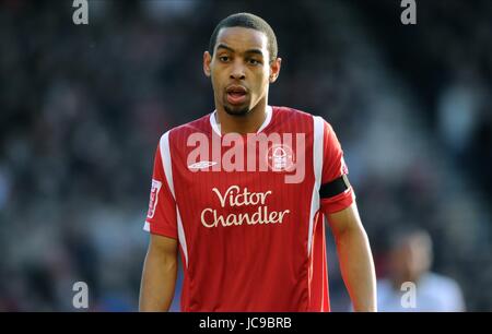 DEXTER BLACKSTOCK NOTTINGHAM FOREST FC TRENT BRIDGE NOTTINGHAM ENGLAND 6. März 2010 Stockfoto