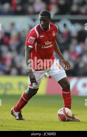 GUY MOUSSI NOTTINGHAM FOREST FC TRENT BRIDGE NOTTINGHAM ENGLAND 6. März 2010 Stockfoto