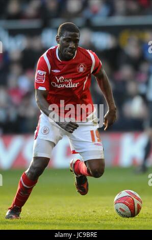 GUY MOUSSI NOTTINGHAM FOREST FC TRENT BRIDGE NOTTINGHAM ENGLAND 6. März 2010 Stockfoto