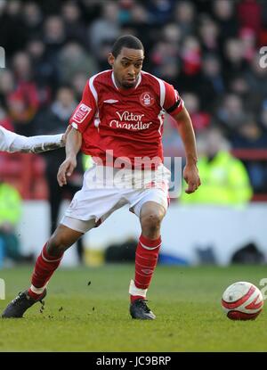 DEXTER BLACKSTOCK NOTTINGHAM FOREST FC TRENT BRIDGE NOTTINGHAM ENGLAND 6. März 2010 Stockfoto