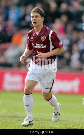 IAN BLACK HEART OF MIDLOTHIAN FC TYNECASTLE EDINBURGH Schottland 20. März 2010 Stockfoto