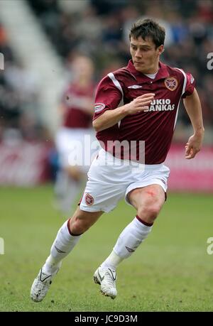 IAN BLACK HEART OF MIDLOTHIAN FC TYNECASTLE EDINBURGH Schottland 20. März 2010 Stockfoto