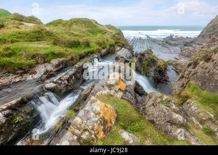 Welcombe Mund Beach, North Devon, England, UK Stockfoto