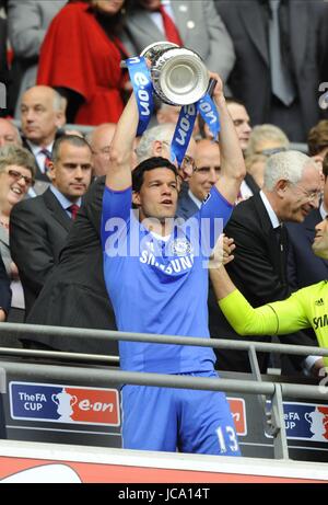 MICHAEL BALLACK der FA CUP CHELSEA FC WEMBLEY Stadion LONDON ENGLAND 15. Mai 2010 Stockfoto