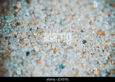 Sand Makro super Nahaufnahme. Vergrößerung ca. 100 Mal. Stockfoto
