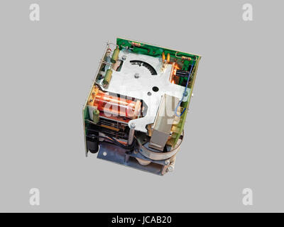 Controller zur Steuerung der Gas-Brenner. Isoliert auf grauem Hintergrund. Stockfoto