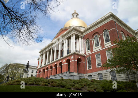 Massachusetts State House Kapitol Gebäude Boston USA Stockfoto