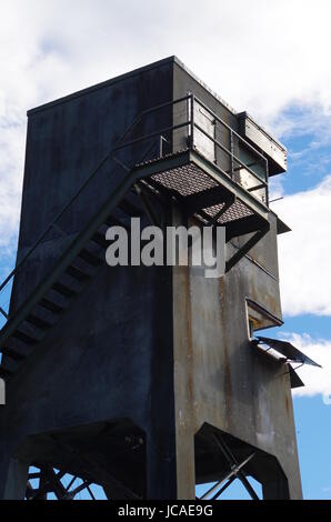 Rodd Hill Fort Zweiter Weltkrieg Verteidigung Befestigungen am Fisgard Leuchtturm, Victoria, BC, Kanada Stockfoto