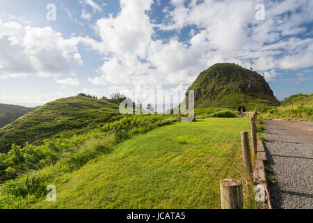 Nord Ost Küste von Maui aus Kahekili highway Stockfoto