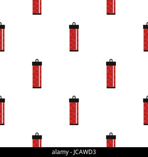 Rote Packung mit Paintball-Kugeln-Muster flach Stock Vektor