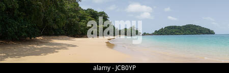 Coco Praia auf der Insel Príncipe, Sao Tome und Principe, Afrika Stockfoto