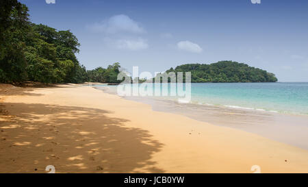 Coco Praia auf der Insel Príncipe, Sao Tome und Principe, Afrika Stockfoto