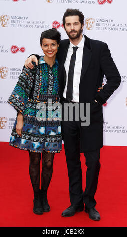 Die Jungfrau TV British Academy Television Awards statt am BFI Southbank - Ankünfte Featuring: Dina Mousawi, Jim Sturgess Where: London, Vereinigtes Königreich bei: Kredit-14. Mai 2017: Mario Mitsis/WENN.com Stockfoto