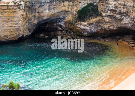 Loch Ard Gorge, Port Campbell auf der Great Ocean Road, South Australia, in der Nähe der zwölf Apostel Stockfoto