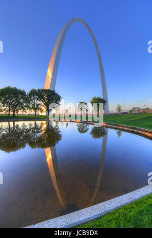 Der Gateway Arch in St. Louis, Missouri. Stockfoto