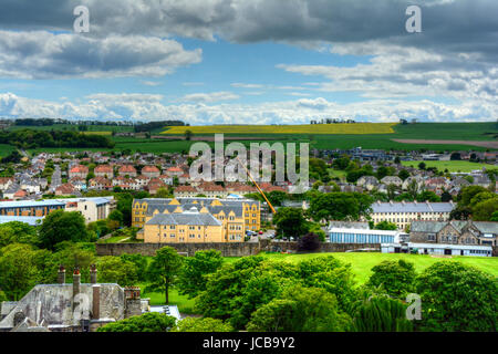 Luftaufnahme von St. Andrews, Schottland. Stockfoto