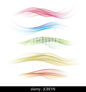 Reihe von abstrakten gewellten Design Stockfoto