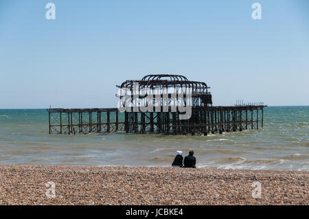 Der West Pier, Brighton, Vereinigtes Königreich Stockfoto