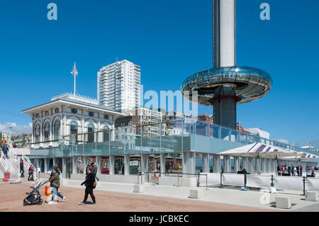 British Airways i360 Attraktion, Brighton, Vereinigtes Königreich Stockfoto