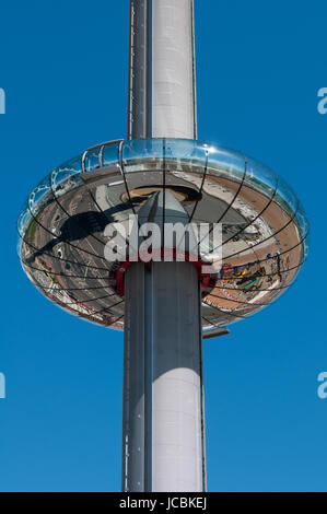 British Airways i360 Attraktion, Brighton, Vereinigtes Königreich Stockfoto