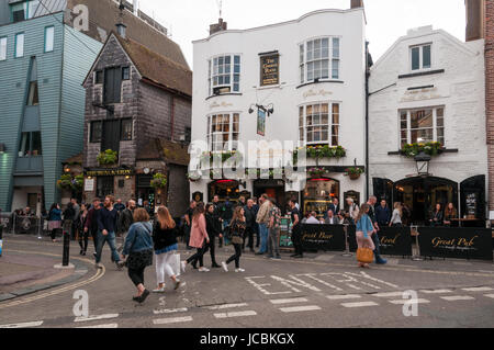 Cricketers Pub, Brighton, Vereinigtes Königreich Stockfoto