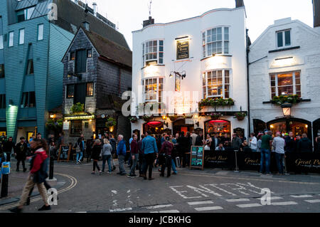 Cricketers Pub, Brighton, Vereinigtes Königreich Stockfoto