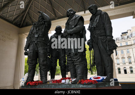Das RAF Bomber Command Memorial in Green Park, London, UK Stockfoto
