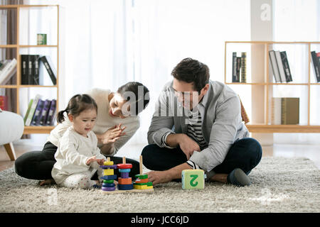 Harmonische multikulturellen Familie Stockfoto