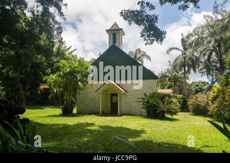 Palapala Ho'omau Kirche in der Nähe von Hana in Maui Stockfoto