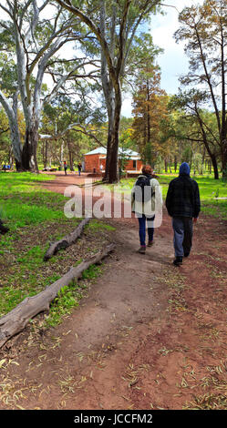 Foto auf einen viertägigen Urlaub im Oktober 2016 während Ihres Aufenthalts im Willow Springs Station, Jackaroos Cottage, Flinders Ranges, South Australia Stockfoto