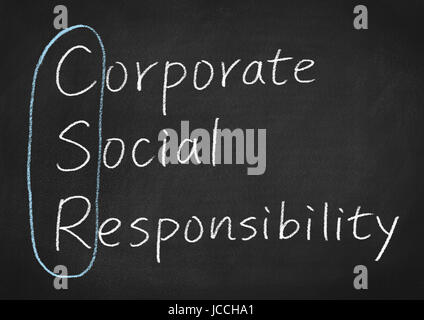 CSR-soziale Verantwortung Stockfoto