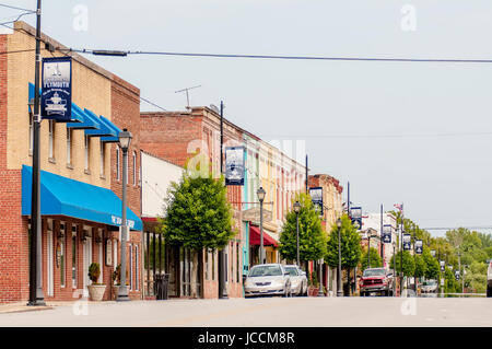 Plymouth Stadt North Carolina Straßenszenen Stockfoto