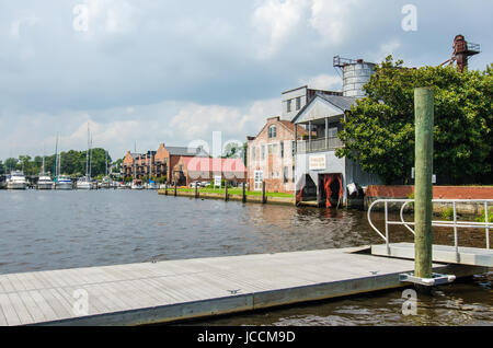 Wasser-Szenen in kleinen Washington North carolina Stockfoto