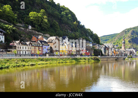 Hafen Stadt Cochem an der Mosel, Deutschland Stockfoto