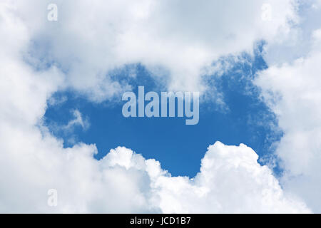 Wolkenloch Stockfoto